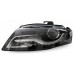 AUDI A4 B8 09-12 Black Projector Head Lamp w LED
